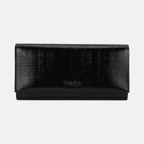 卡尔文·克莱恩/Calvin Klein 女士纯黑长款钱包/票夹 GP0134 R4500-CKCK